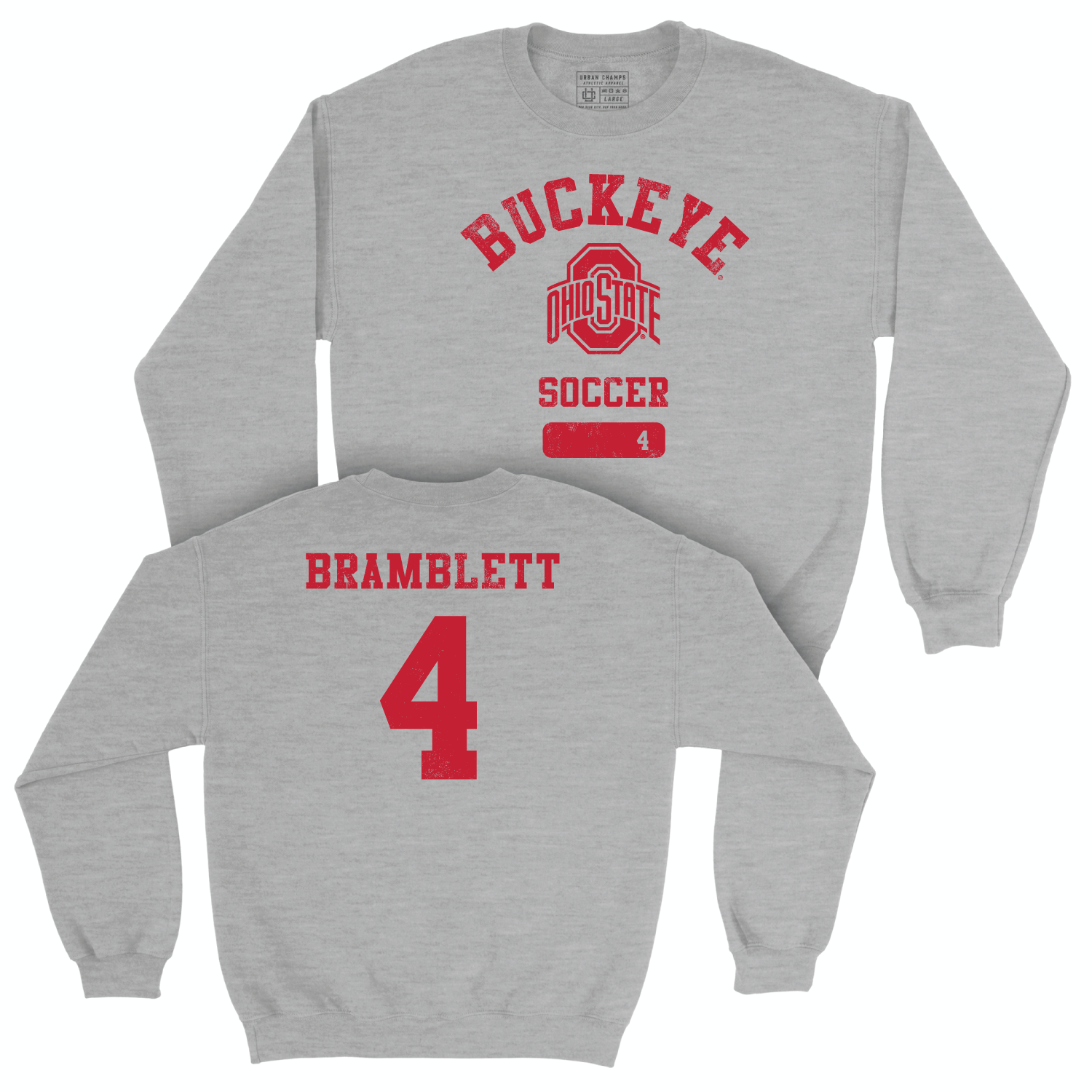 Ohio State Women's Soccer Sport Grey Varsity Crew - Ava Bramblett | #4