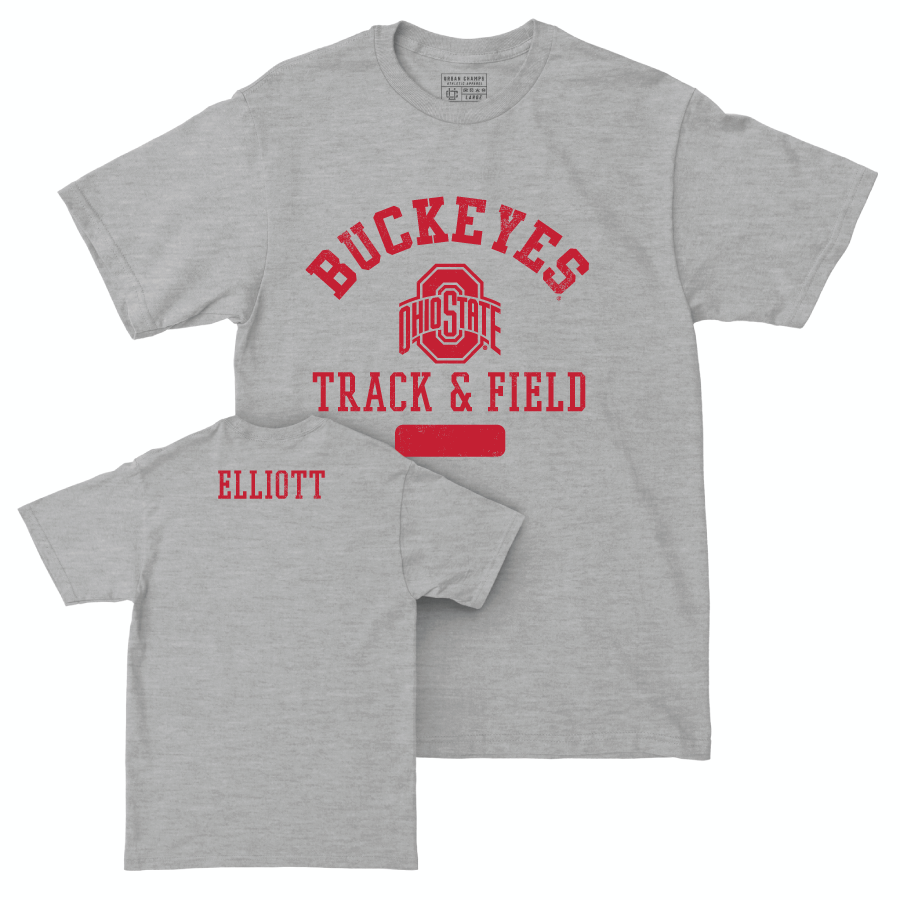 Ohio State Women's Track & Field Sport Grey Varsity Tee - Aaliyah Elliott