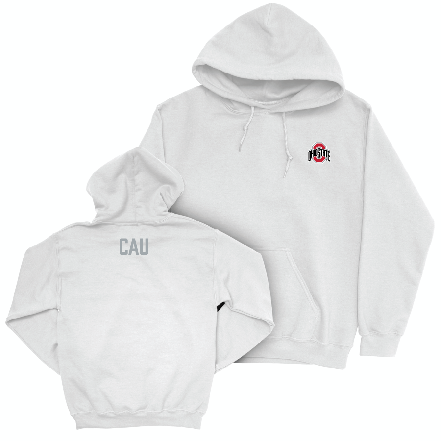 Ohio State Women's Tennis White Logo Hoodie - Alessia Cau