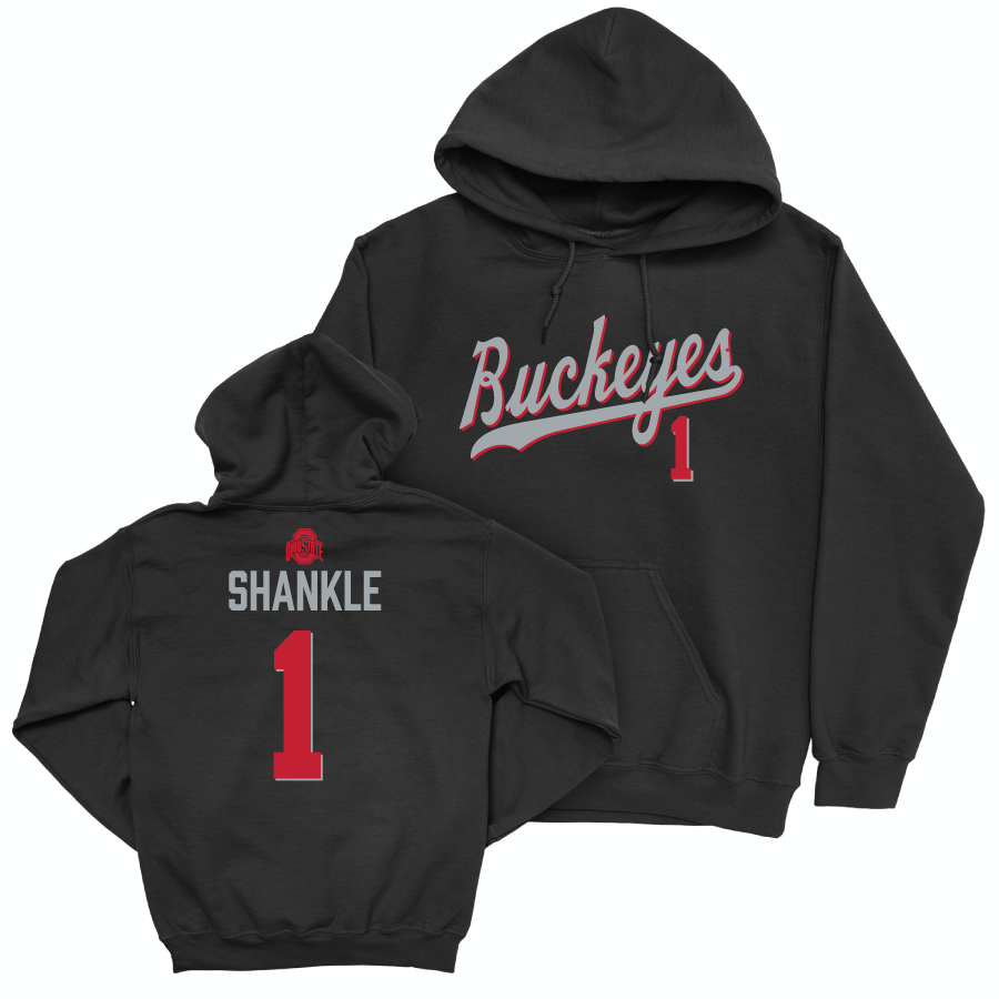 Ohio State Women's Volleyball Black Script Hoodie - Ava Shankle | #1