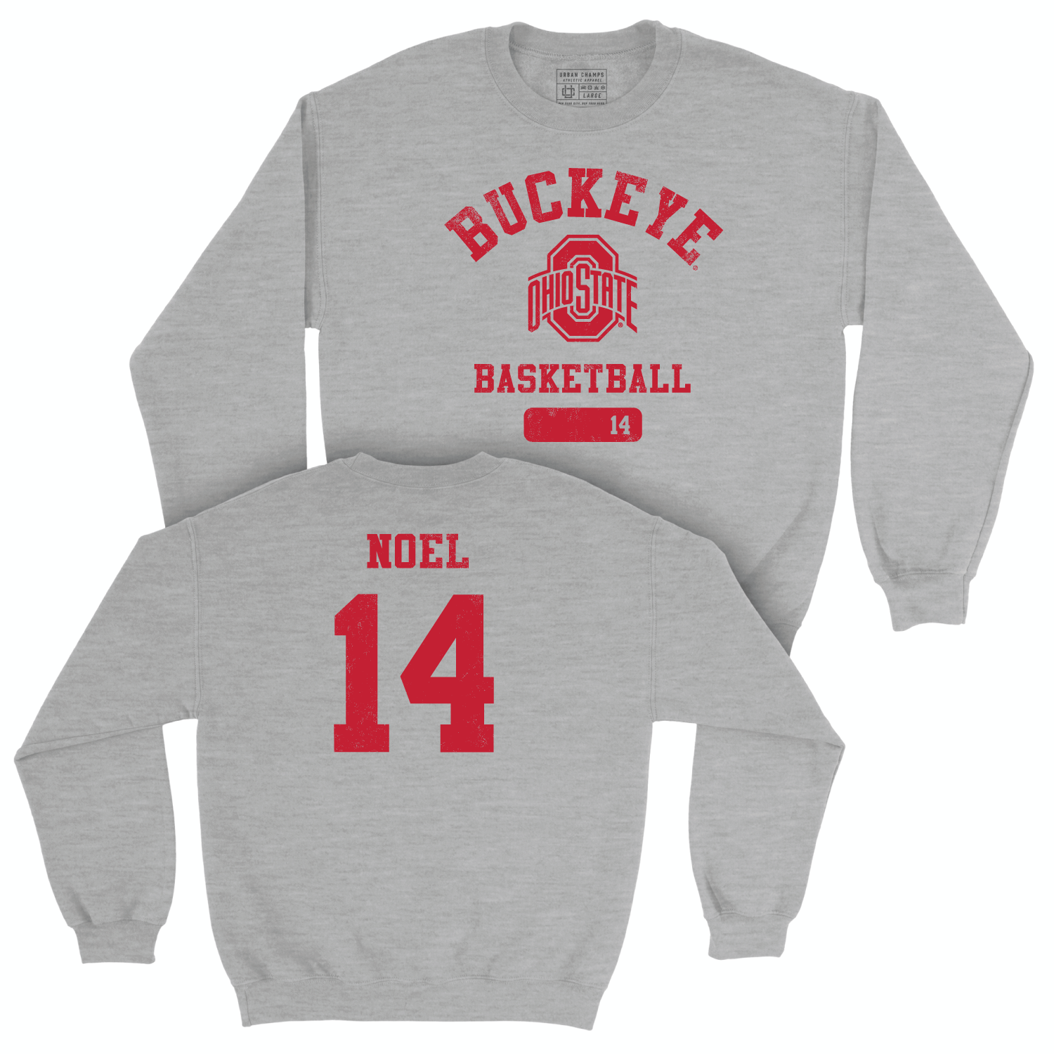 Ohio State Men's Basketball Sport Grey Varsity Crew - Brandon Noel