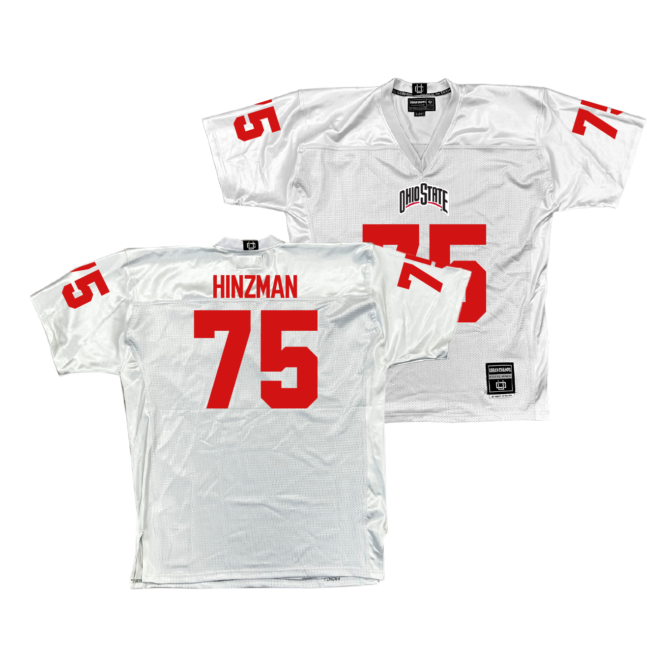 Ohio State Football White Jersey - Carson Hinzman | #75