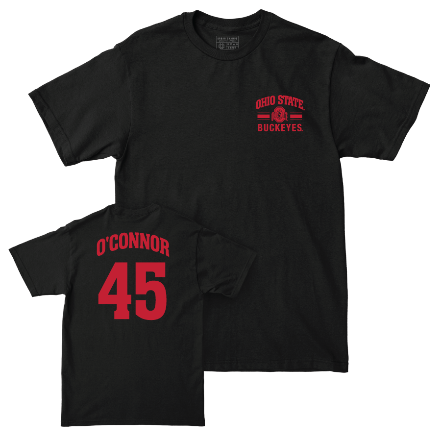 Ohio State Men's Lacrosse Black Victory Tee - Corey O’Connor | #45