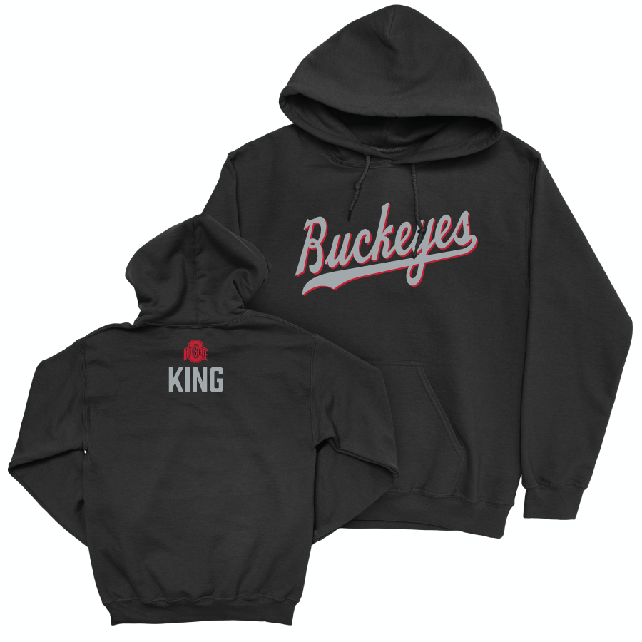 Ohio State Wrestling Black Script Hoodie - Dakota King