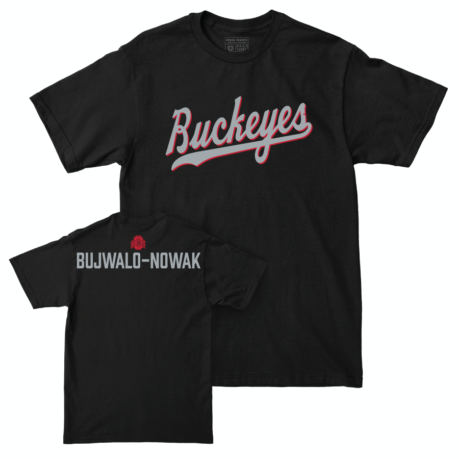 Ohio State Women's Rowing Black Script Tee - Eliana Bujwalo-Nowak