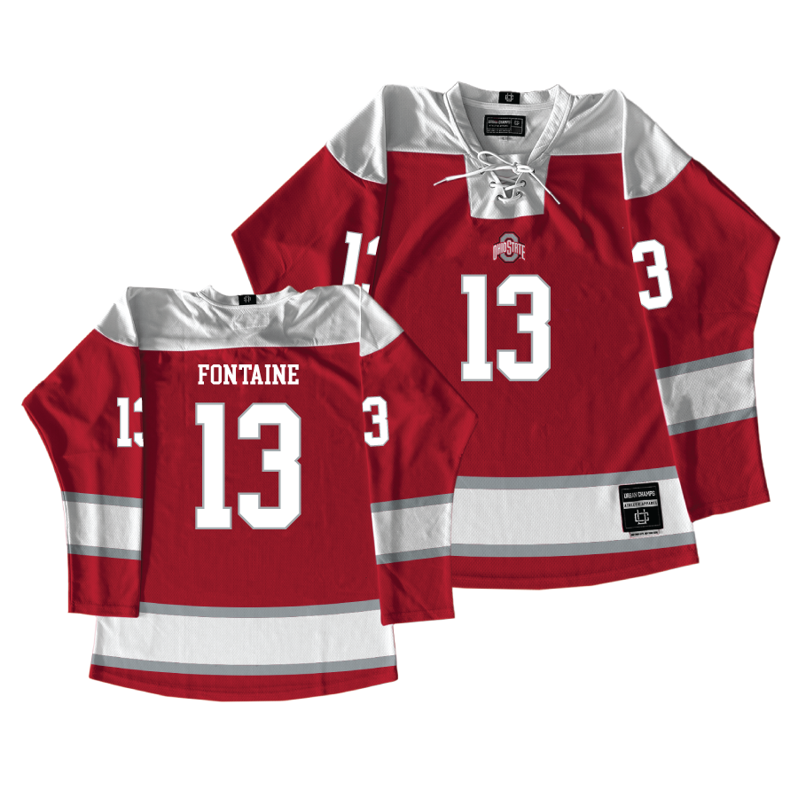 Ohio State Men's Ice Hockey Red Jersey - Gunnarwolfe Fontaine