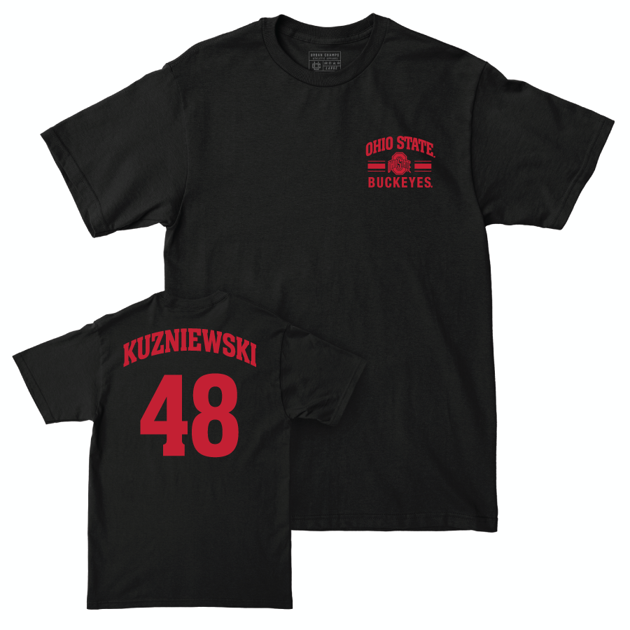 Ohio State Baseball Black Victory Tee - Gavin Kuzniewski | #48