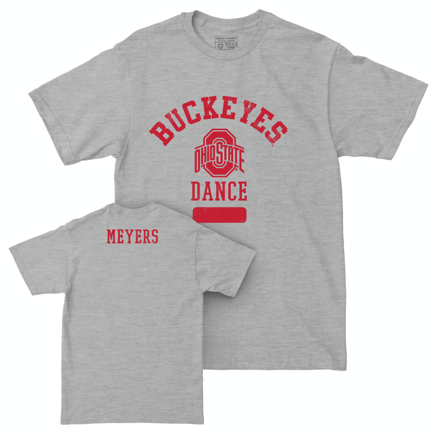 Ohio State Dance Sport Grey Varsity Tee - Hailey Meyers