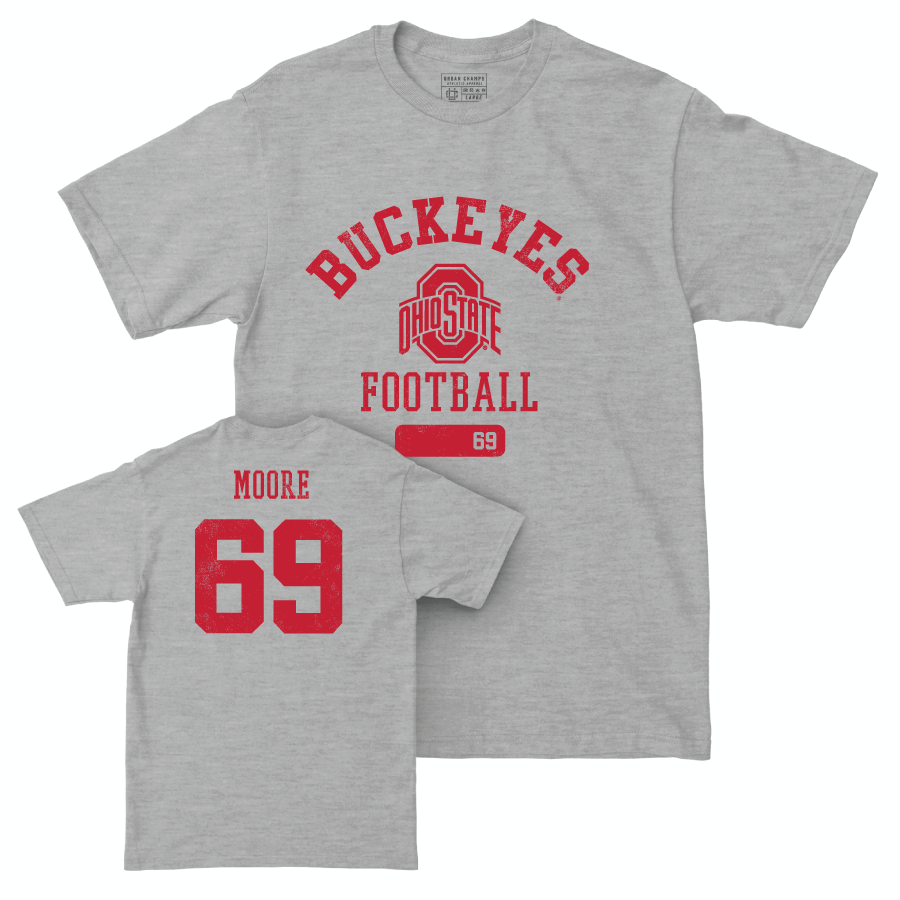 Ohio State Football Sport Grey Varsity Tee - Ian Moore | #69