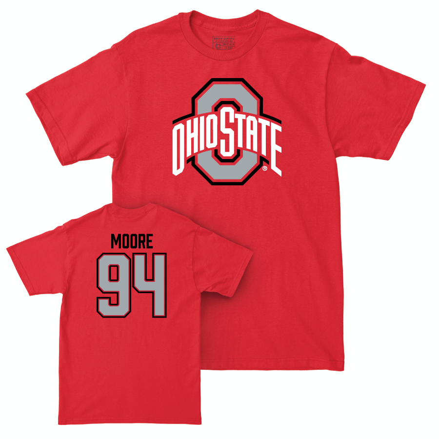 Ohio State Football Red Legacy Tee - Jason Moore | #94