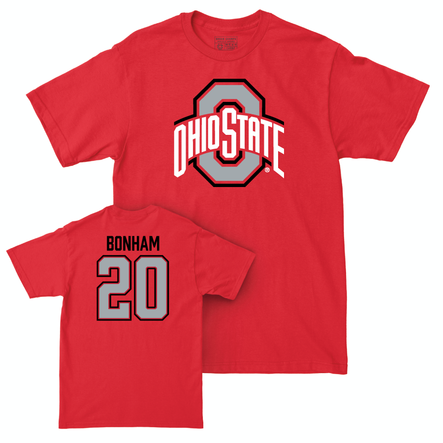 Ohio State Women's Soccer Red Legacy Tee - Jadin Bonham | #20