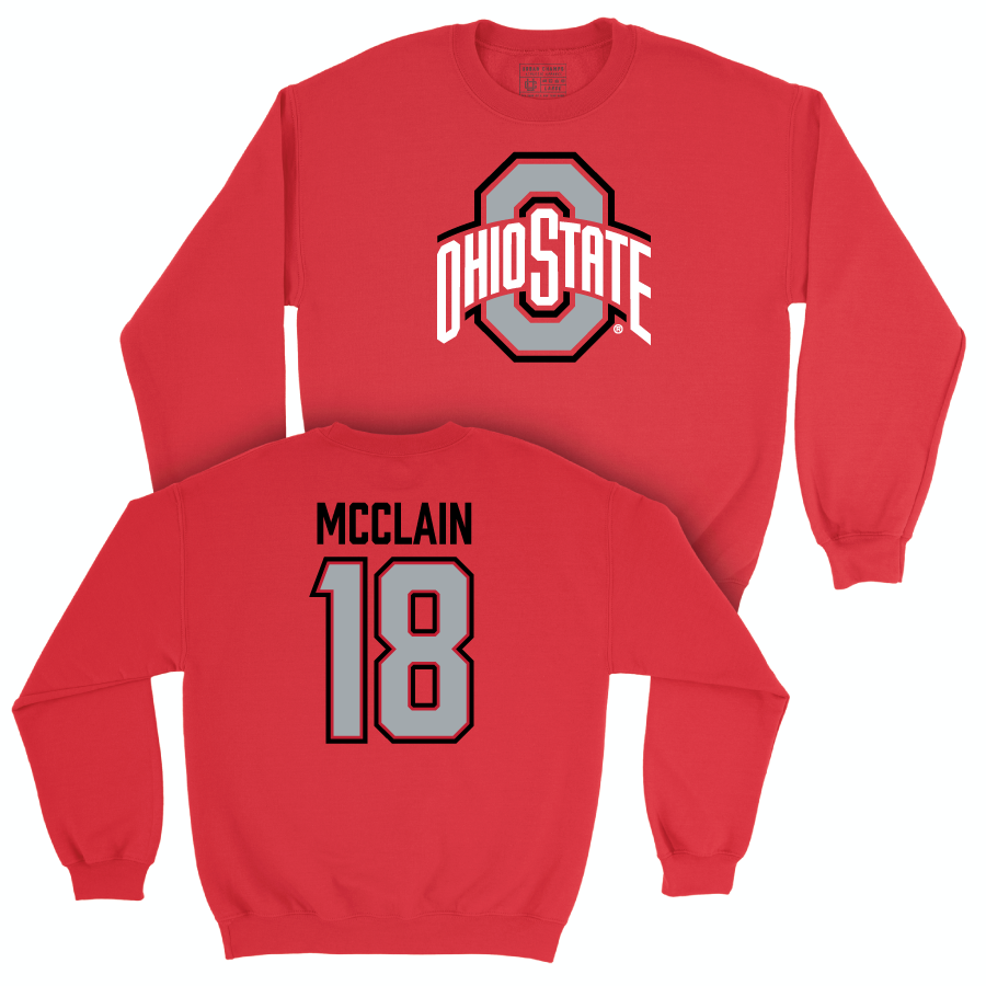 Ohio State Football Red Legacy Crew - Jaylen McClain | #18