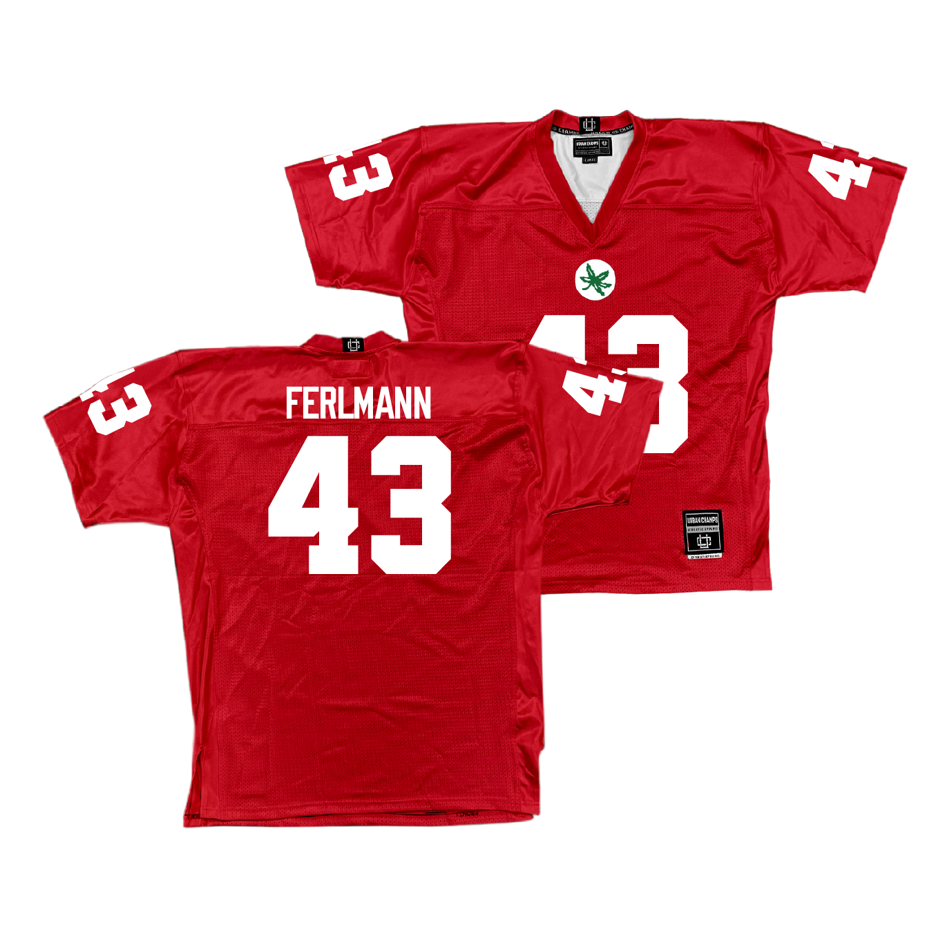 Ohio State Football Scarlet Jersey - John Ferlmann | #43