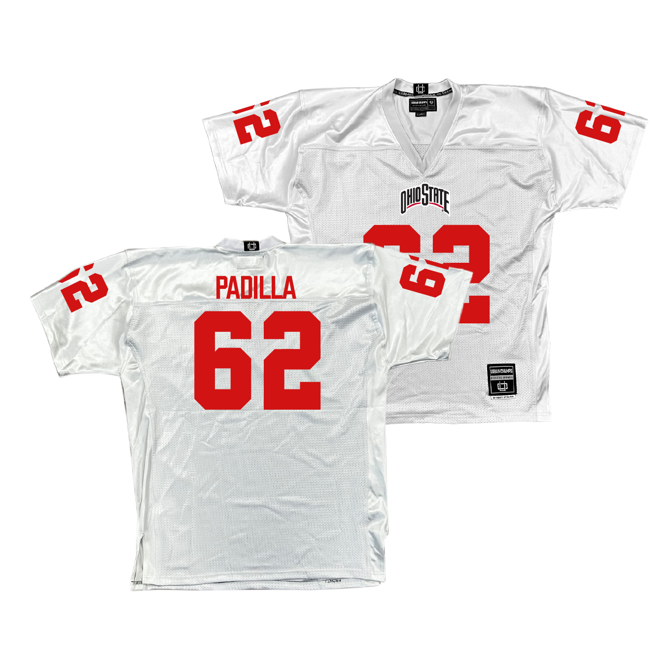 Ohio State Football White Jersey - Josh Padilla | #62
