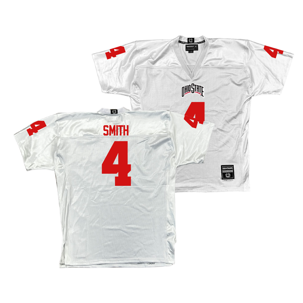 Ohio State Football White Jersey - Jeremiah Smith | #4
