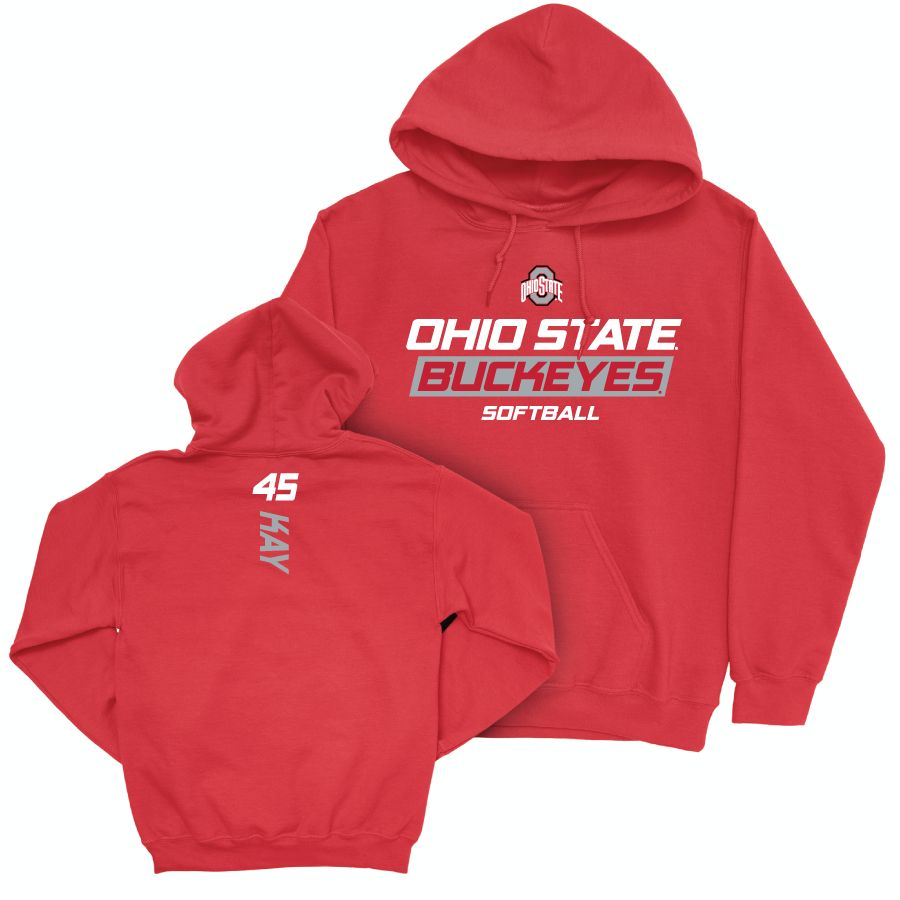 Ohio State Softball Red Rush Hoodie - Kennedy Kay | #45
