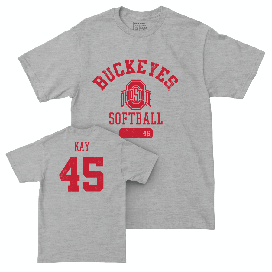 Ohio State Softball Sport Grey Varsity Tee - Kennedy Kay | #45