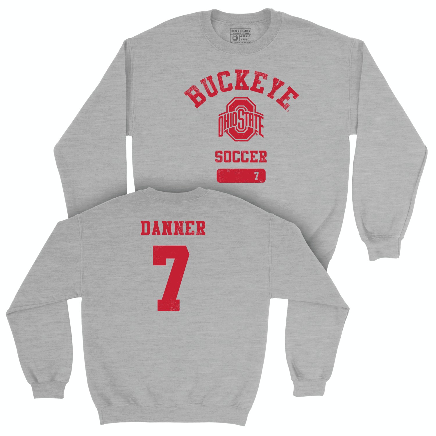 Ohio State Women's Soccer Sport Grey Varsity Crew - Lily Danner | #7
