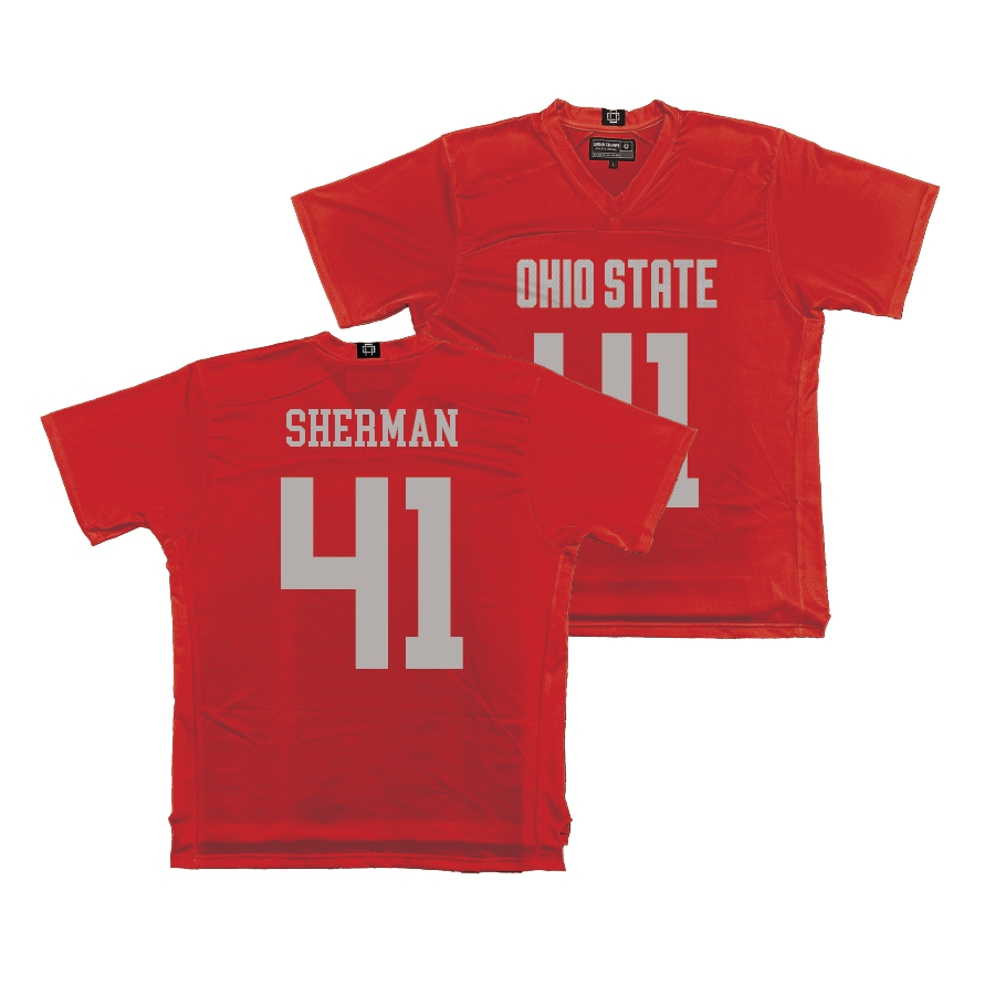 Ohio State Women's Lacrosse Red Jersey - Lilli Sherman