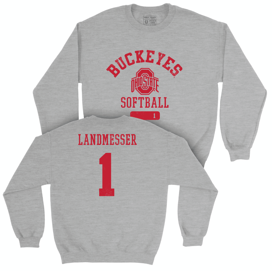 Ohio State Softball Sport Grey Varsity Crew - Lottie Landmesser | #1