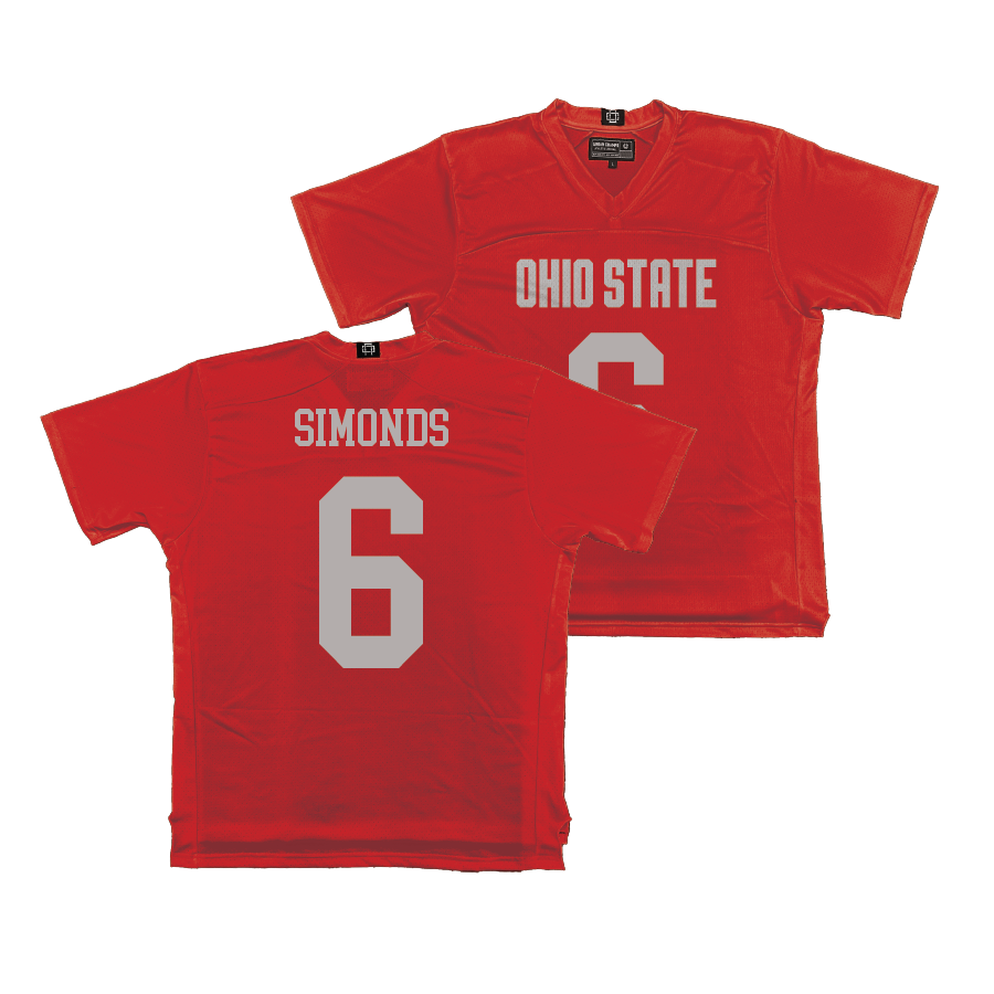 Ohio State Women's Lacrosse Red Jersey - Maeve Simonds