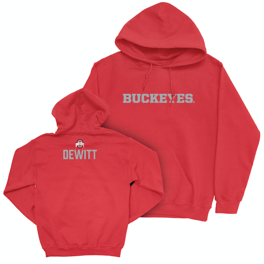 Ohio State Women's Swim & Dive Red Sideline Hoodie - Mackenzie DeWitt
