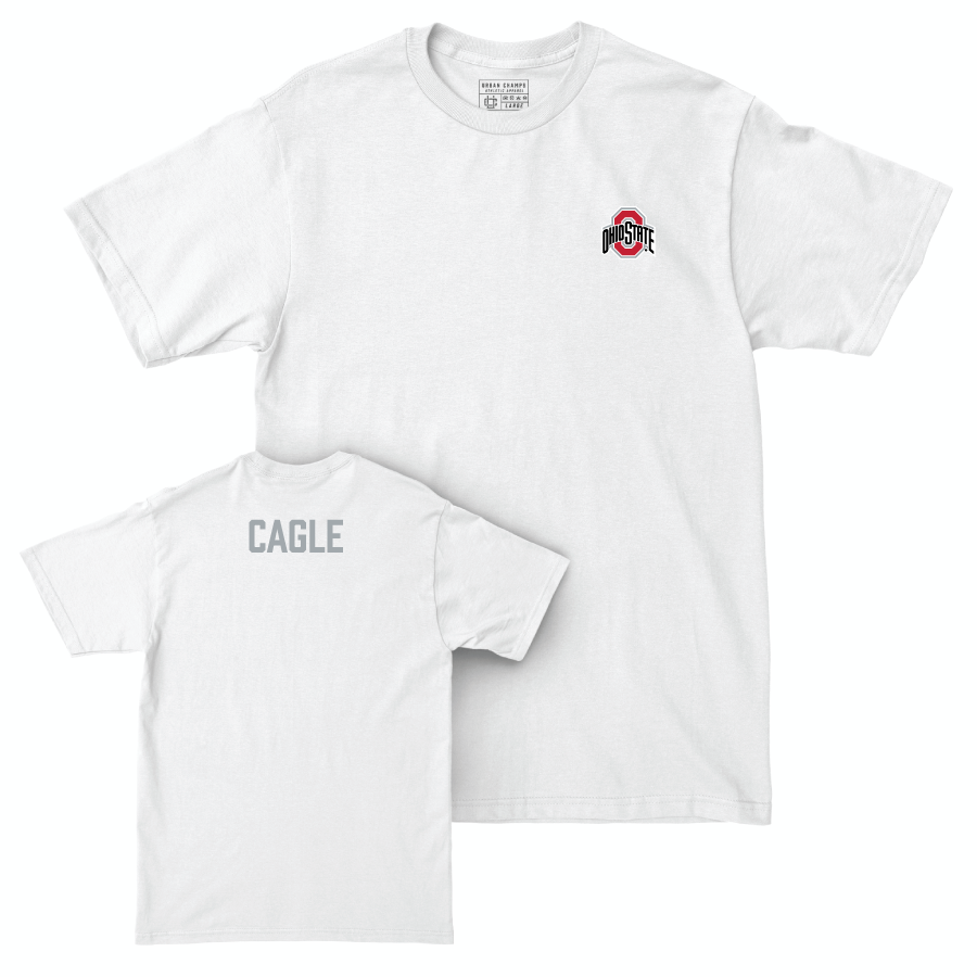 Ohio State Women's Swim & Dive White Logo Comfort Colors Tee - Nell Cagle