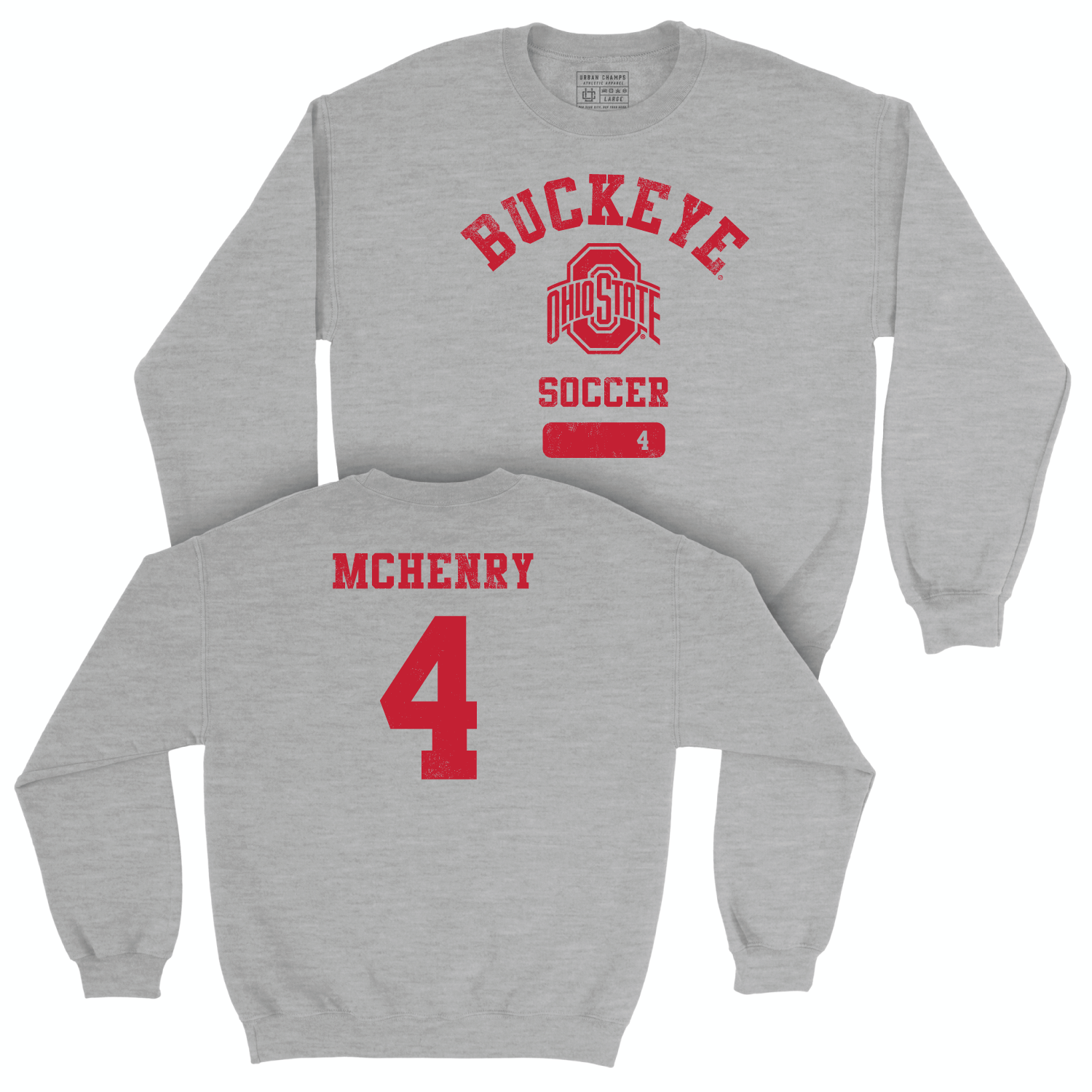 Ohio State Men's Soccer Sport Grey Varsity Crew - Nicholas McHenry | #4