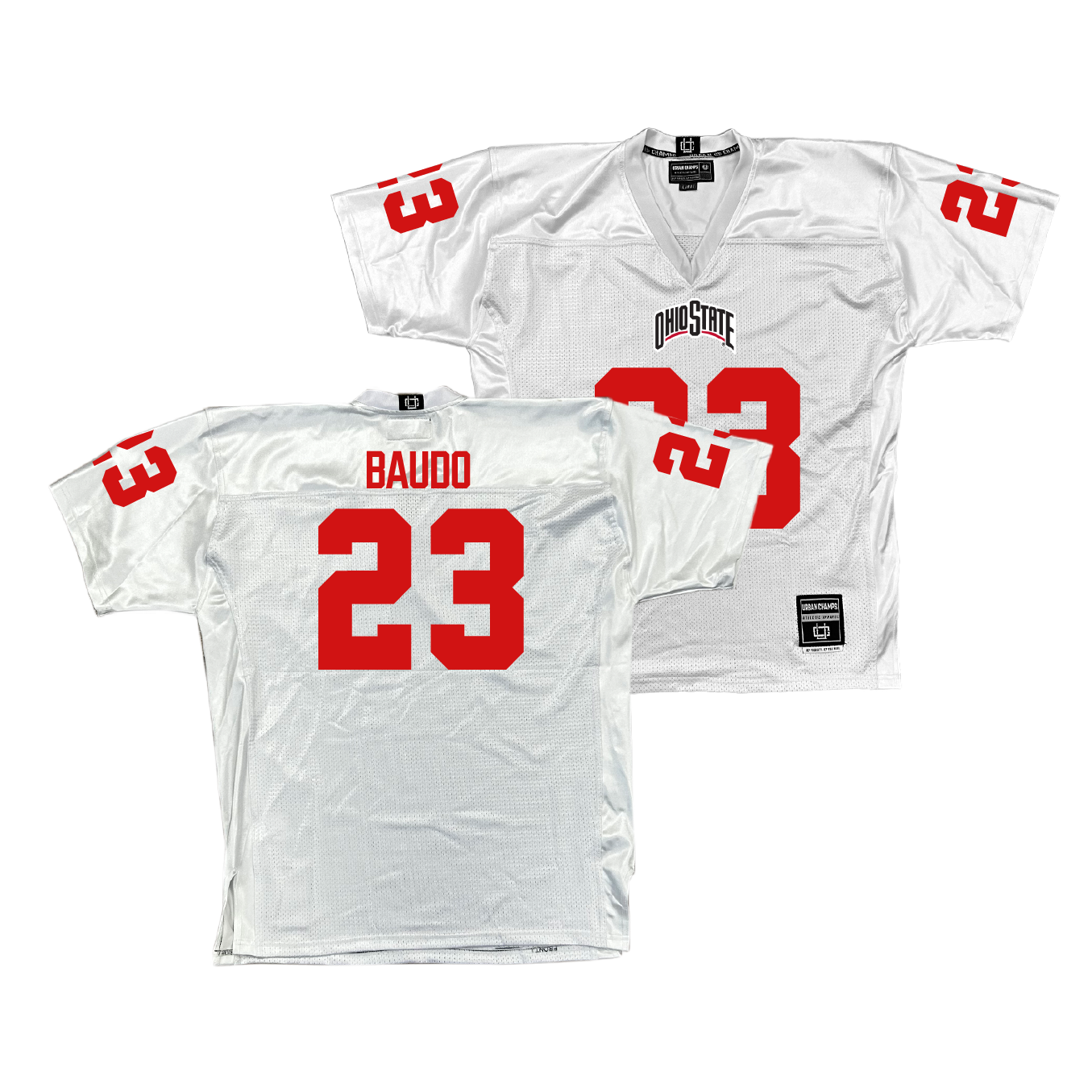Ohio State Football White Jersey - Nolan Baudo | #23