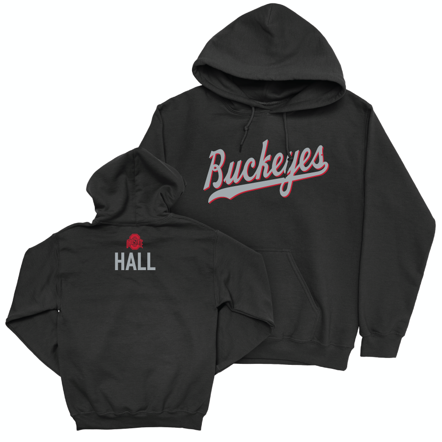 Ohio State Women's Swim & Dive Black Script Hoodie - Paige Hall