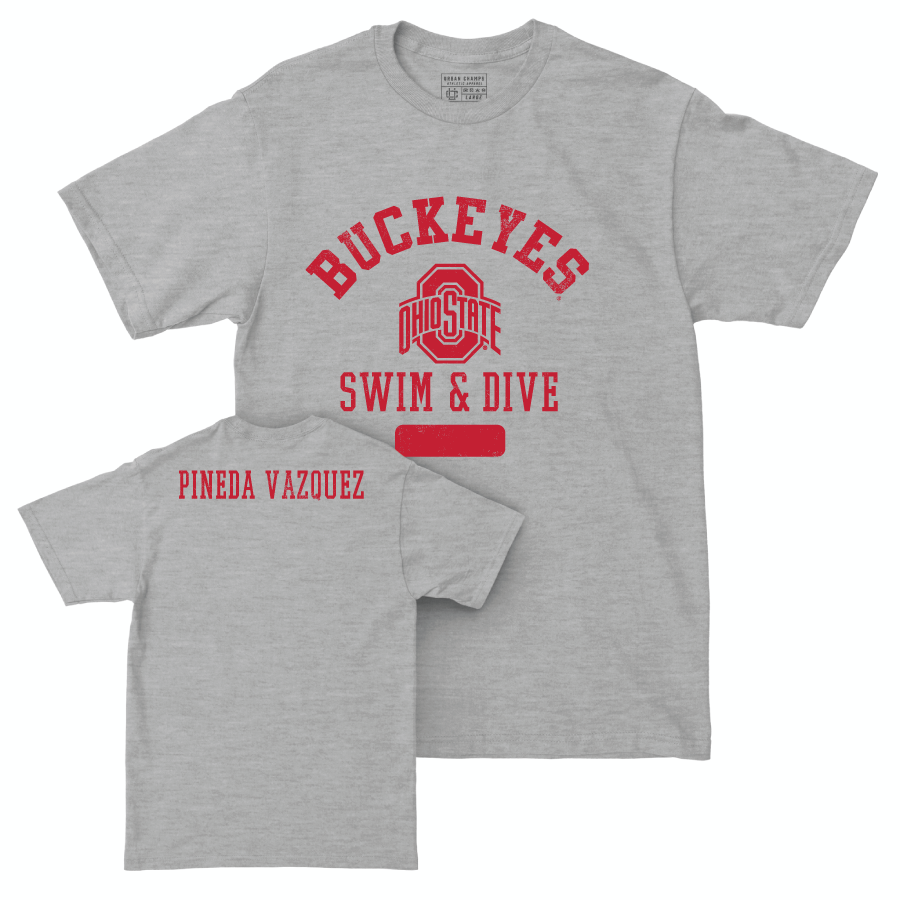 Ohio State Women's Swim & Dive Sport Grey Varsity Tee - Paola Pineda Vazquez