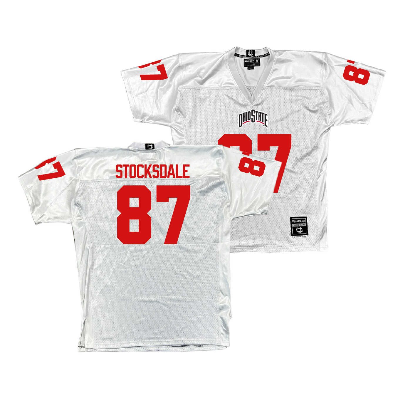 Ohio State Football White Jersey - Reis Stocksdale | #87