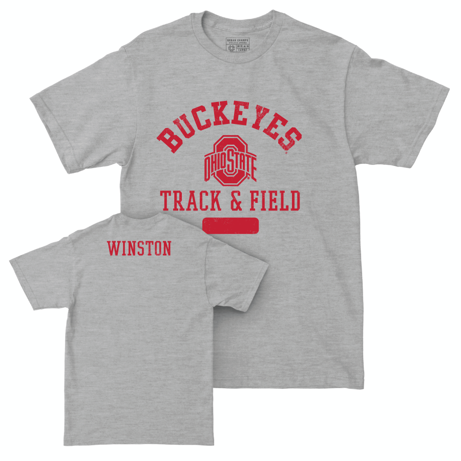 Ohio State Men's Track & Field Sport Grey Varsity Tee - Reign Winston