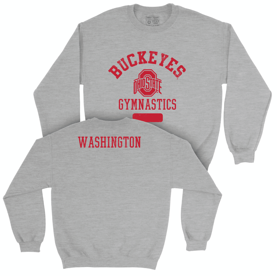 Ohio State Women's Gymnastics Sport Grey Varsity Crew - Sidney Washington