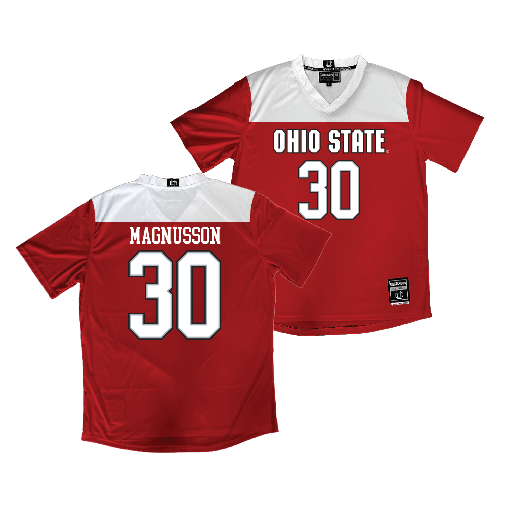 Ohio State Men's Soccer Red Jersey - Siggi Magnusson