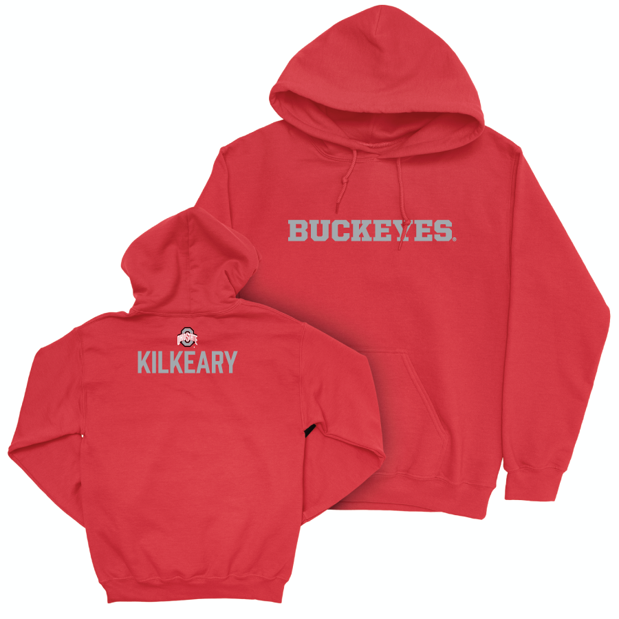 Ohio State Wrestling Red Sideline Hoodie - Vinny Kilkeary