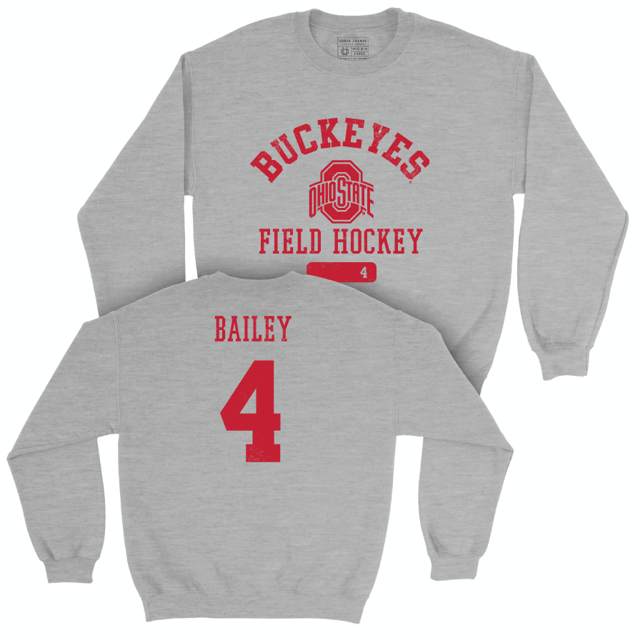 Ohio State Women's Field Hockey Sport Grey Varsity Crew - Zella Bailey | #4