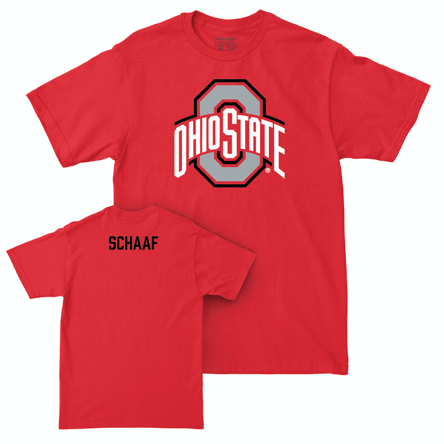 Ohio State Women's Cheerleading Red Legacy Tee - Emily Schaaf