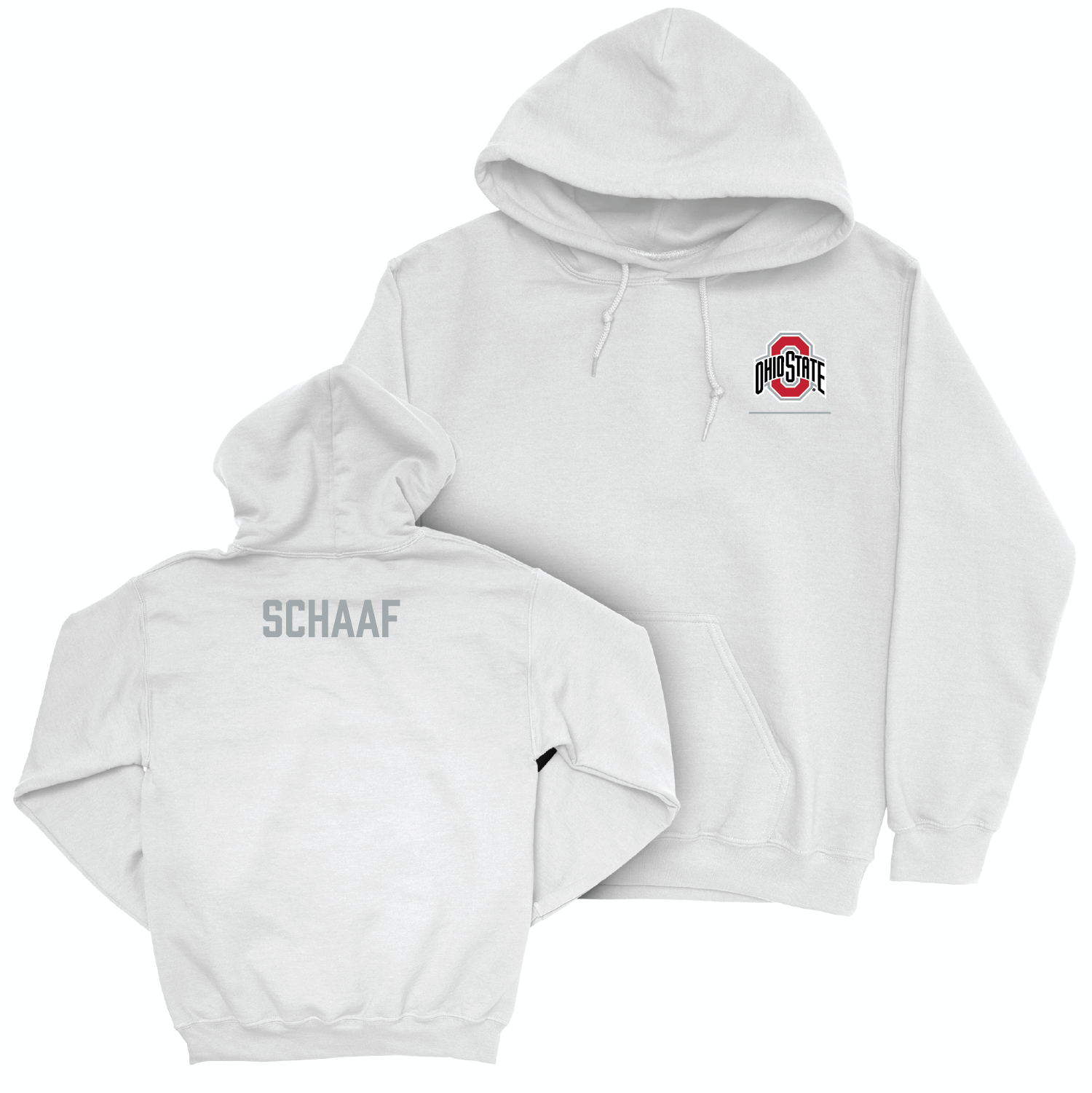 Ohio State Women's Cheerleading White Logo Hoodie - Emily Schaaf