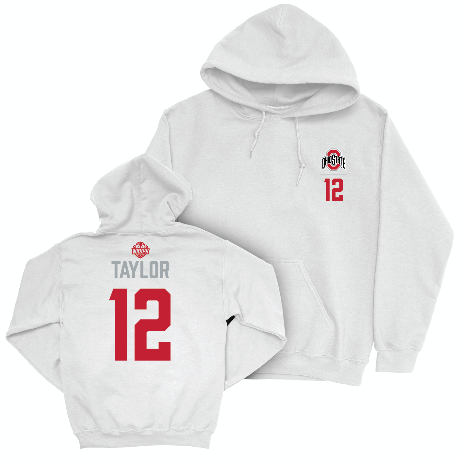 Ohio State Women's Basketball White Logo Hoodie - Celeste Taylor