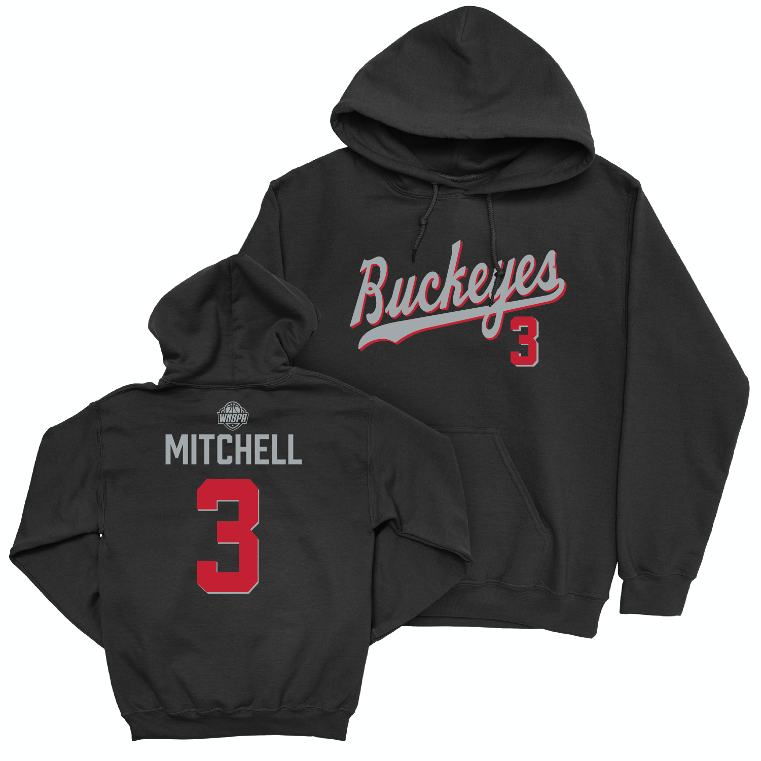 Ohio State Women's Basketball Black Script Hoodie - Kelsey Mitchell