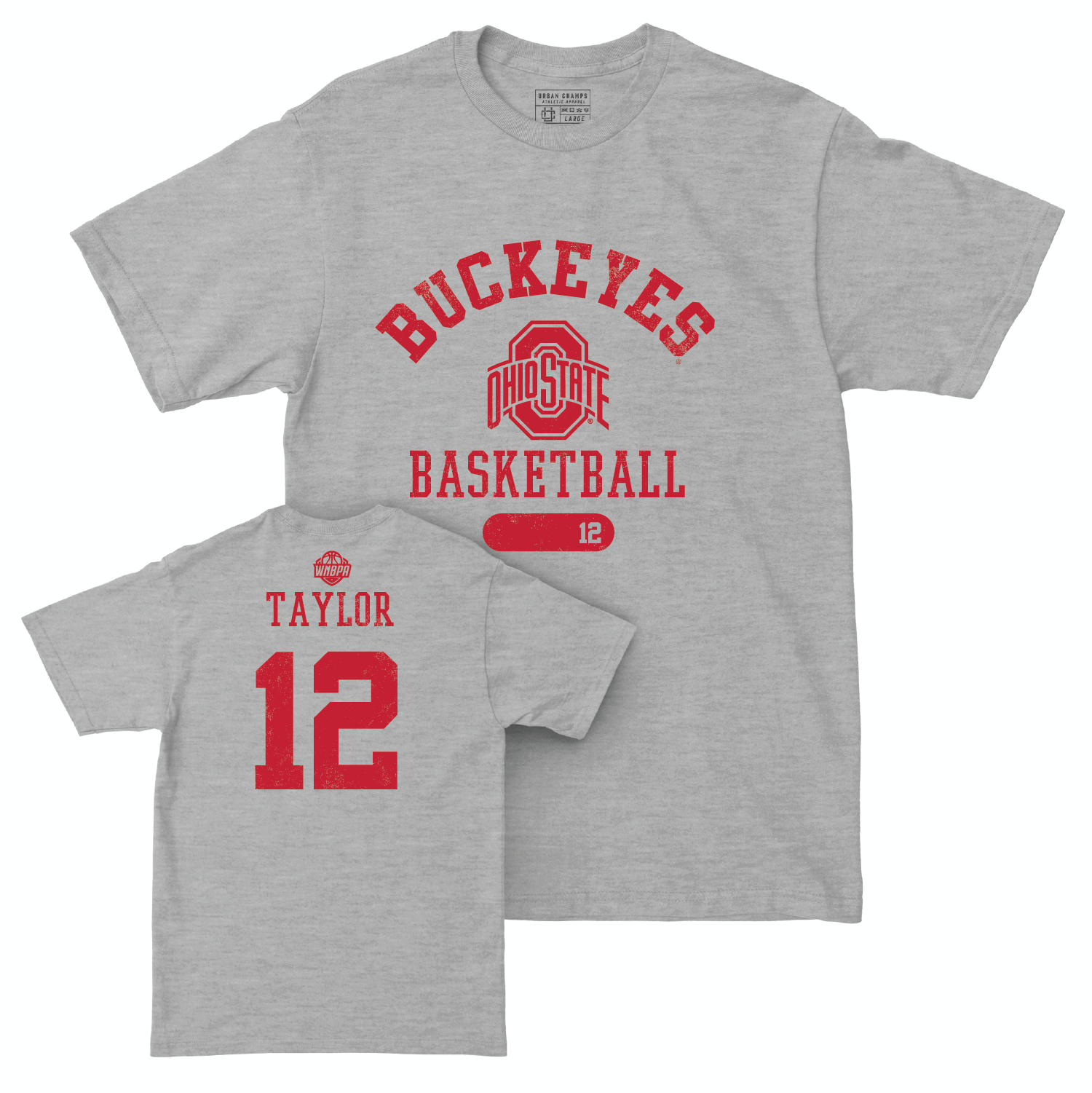 Ohio State Women's Basketball Sport Grey Varsity Tee - Celeste Taylor