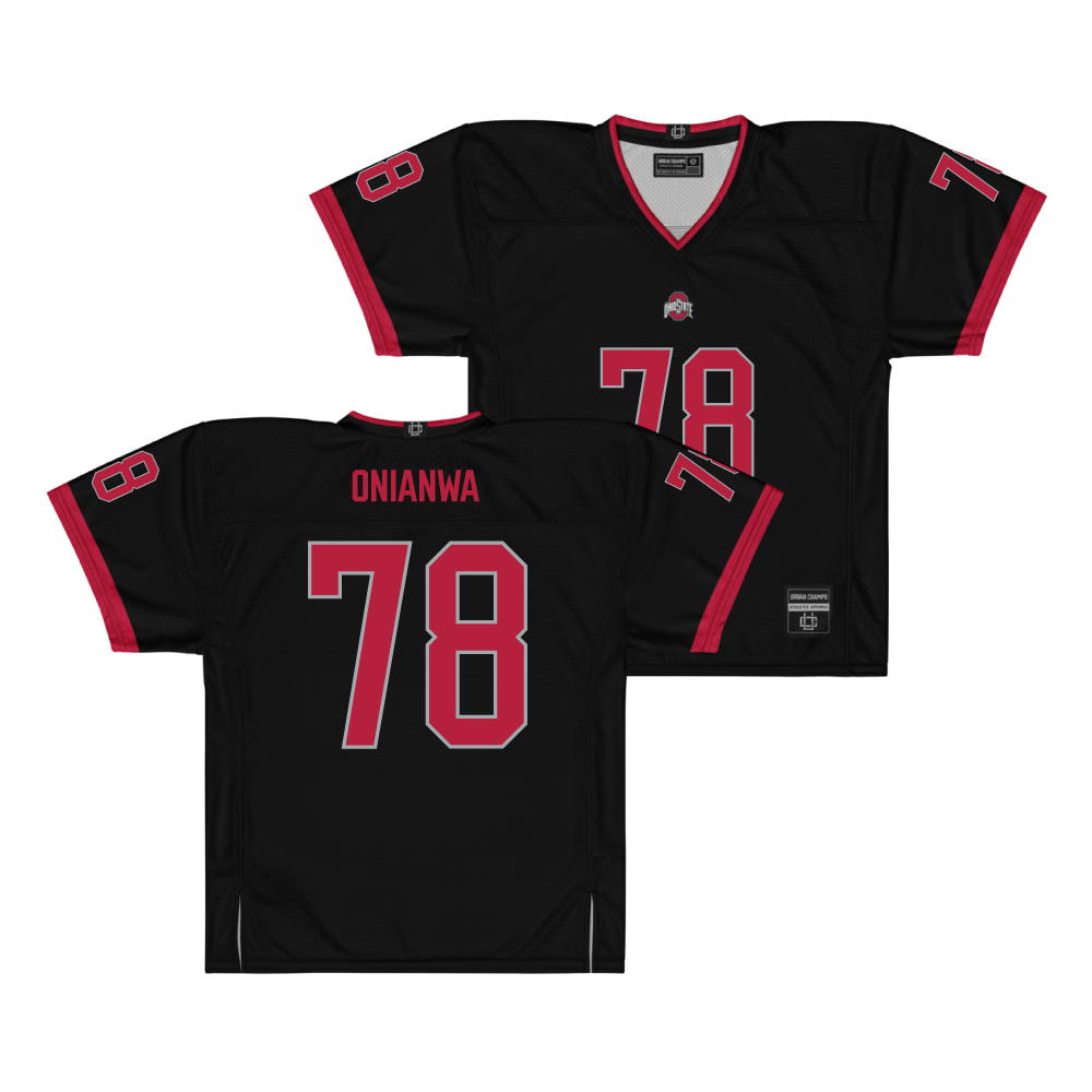 Ohio State Football Black Jersey - Ethan Onianwa
