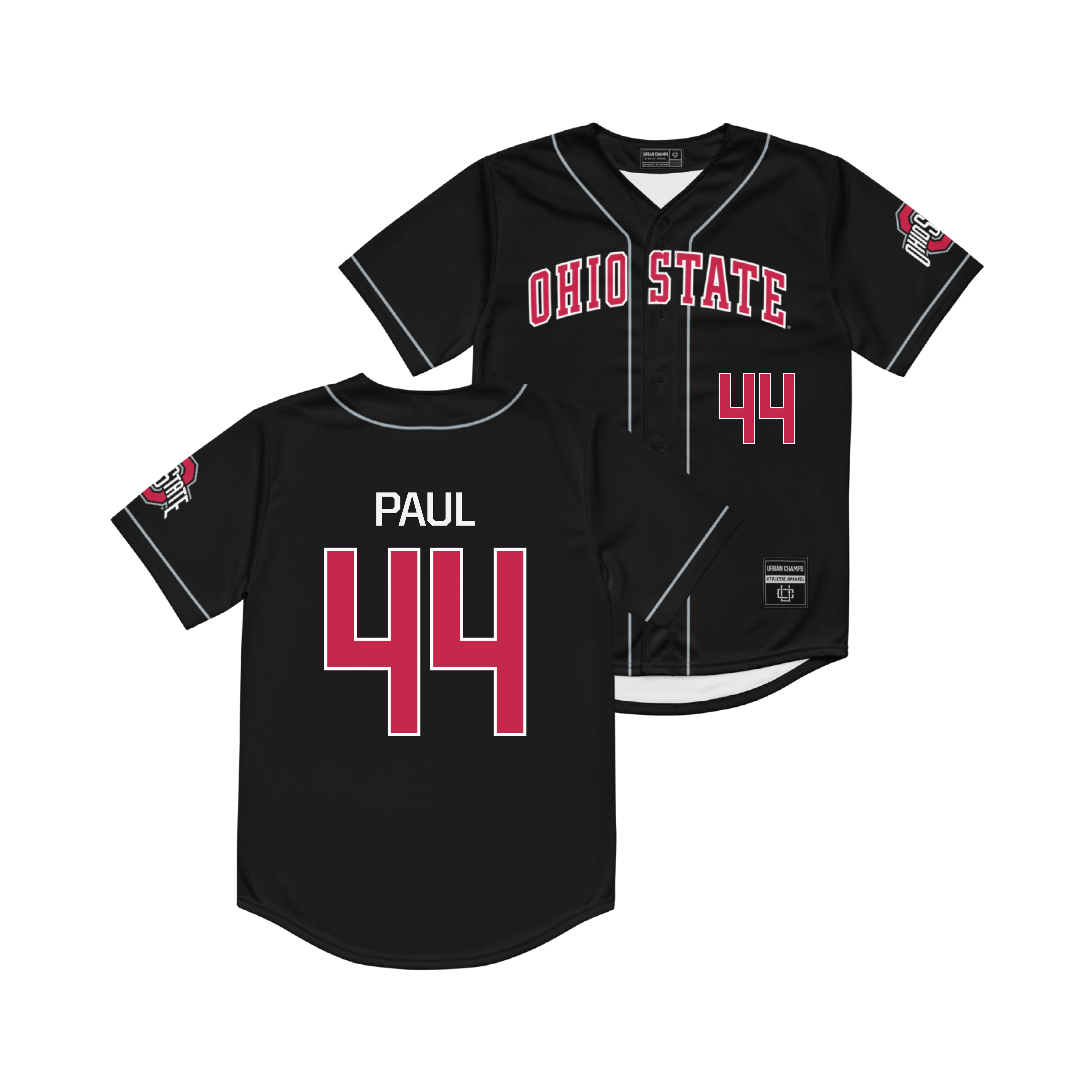 Ohio State Baseball Black Jersey - Alonzo Paul