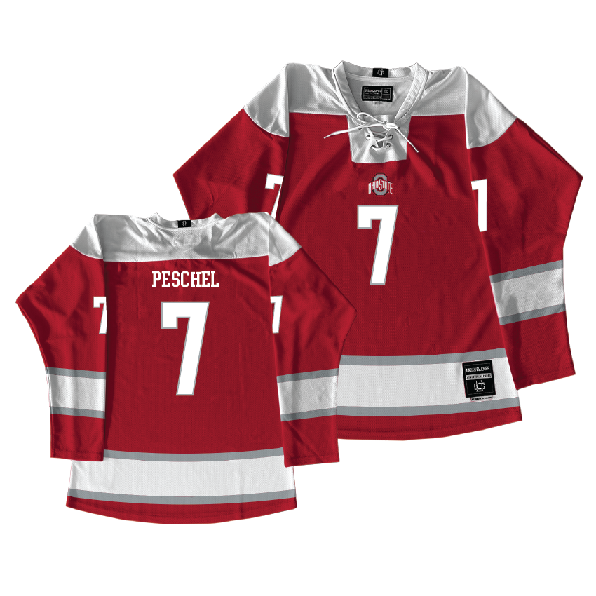 Ohio State Women's Ice Hockey Red Jersey - Emma Peschel