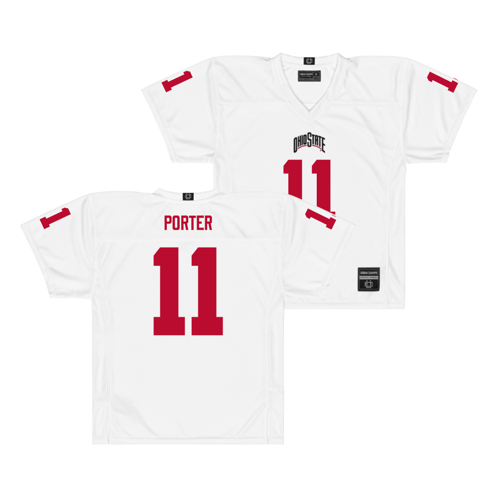 Ohio State Football White Jersey - Quincy Porter