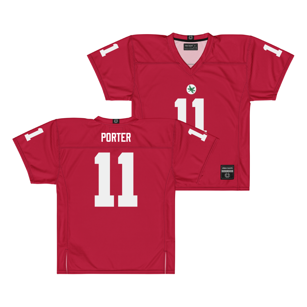 Ohio State Football Scarlet Jersey - Quincy Porter