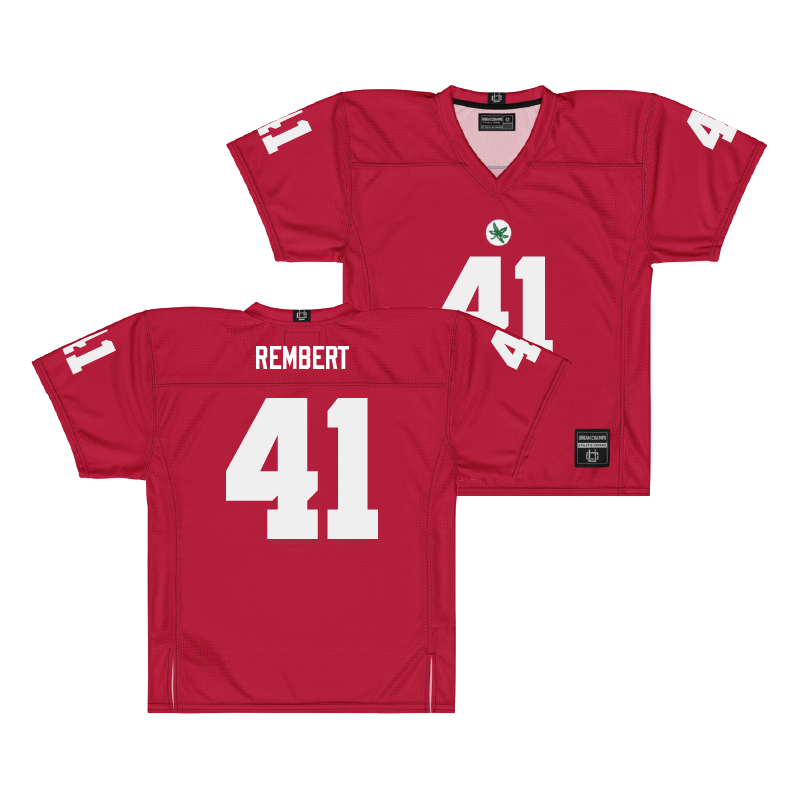 Ohio State Football Scarlet Jersey  - Braxton Rembert