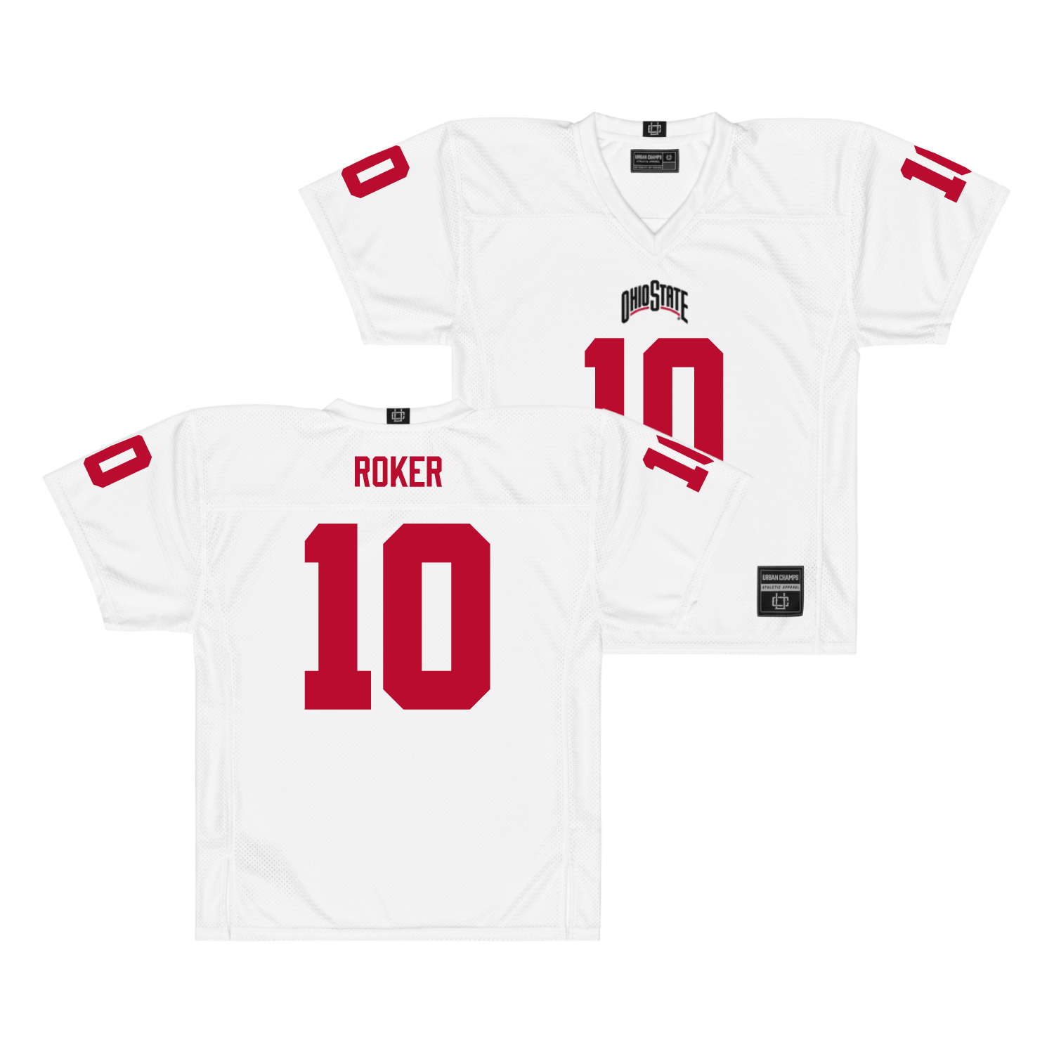 Ohio State Football White Jersey - Leroy Roker | #10