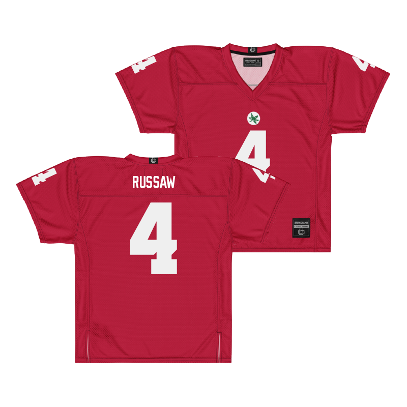Ohio State Football Scarlet Jersey  - Qua Russaw